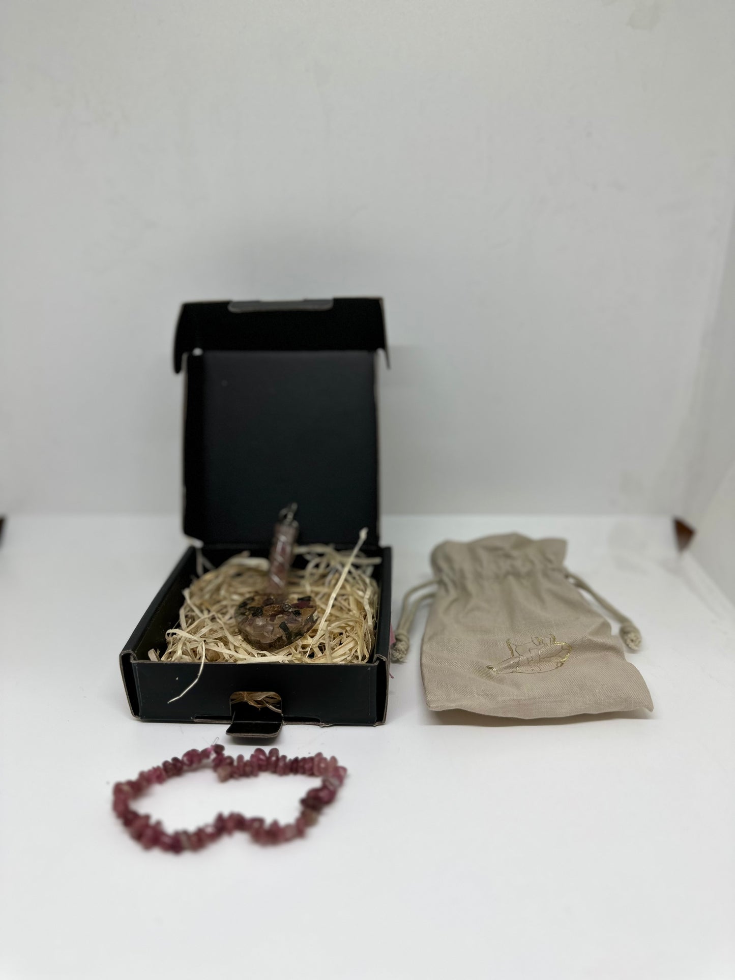Set pietre tormalina rosa - Scorpione