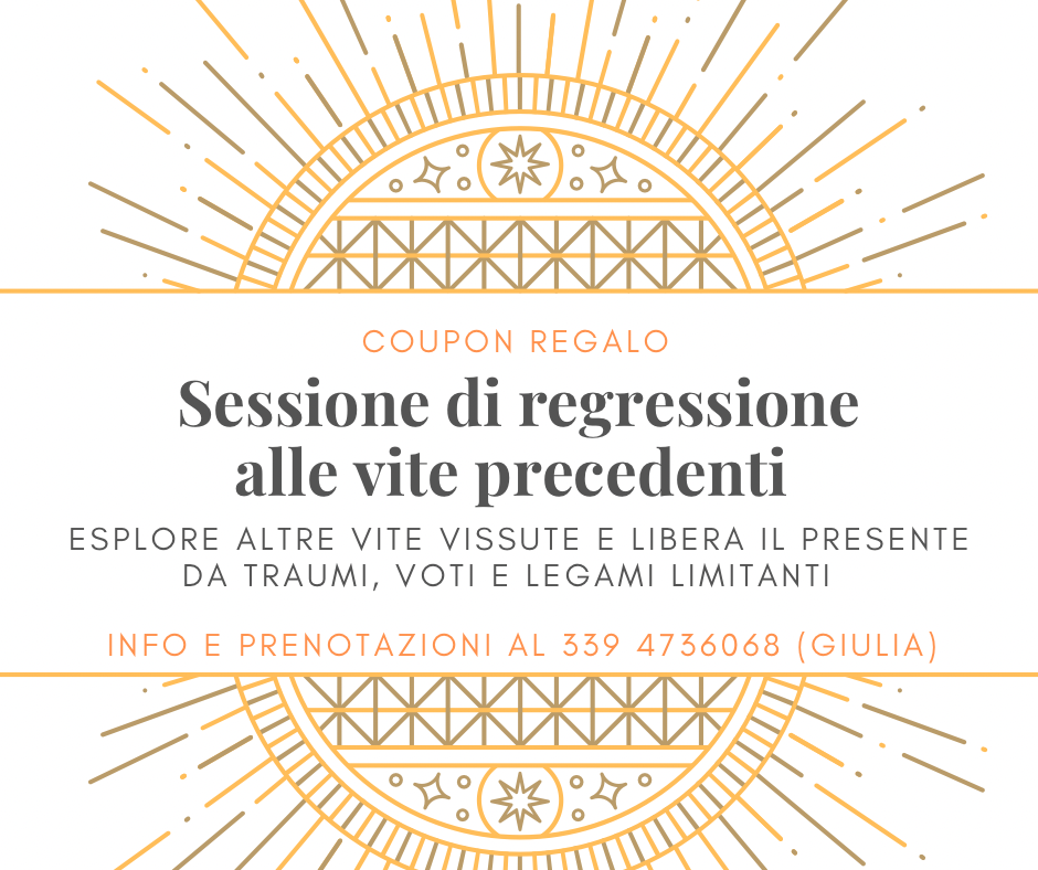 Regressione alle vite precedenti - sessione individuale